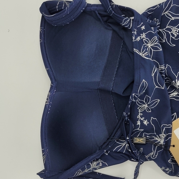 NIP TUCK SWIM Garden Line Foil Tummy Control One Piece Swimsuit Navy Size 4 - Picture 9 of 10